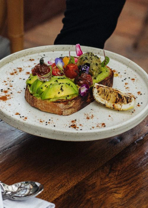 Sliced Avocado on Toast